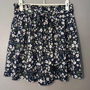 Floral Navy Skirt